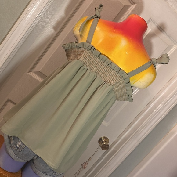 Cato Olive Green Ruffle Blouse NWTs - Picture 9 of 12